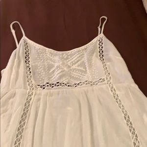 Top white woman’s boho top large